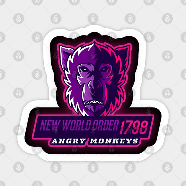 NWO Angry Monkeys Sticker by Orange '84